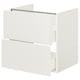 ENHET Meuble pour lavabo, 2 tiroirs, blanc, 24x18 3/4x24 "