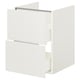 ENHET Meuble pour lavabo, 2 tiroirs, blanc, 18x18 3/4x24 "