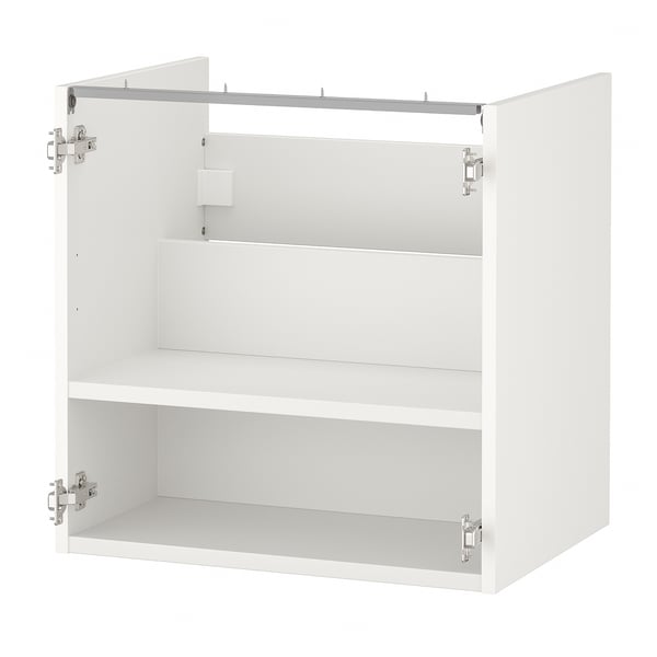 ENHET Meuble pour lavabo, tablette, blanc, 24x18x24 "