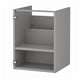 ENHET Meuble pour lavabo, tablette, gris, 18x18x24 "