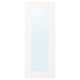 ENHET Porte miroir, blanc cadre, 12x30 "