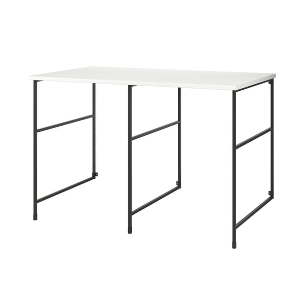 ENHET Rangement, anthracite/blanc stratifié, 61 1/2x34x40 5/8 "