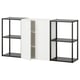 ENHET Rangement, anthracite/blanc, 60x12 3/4x30 "