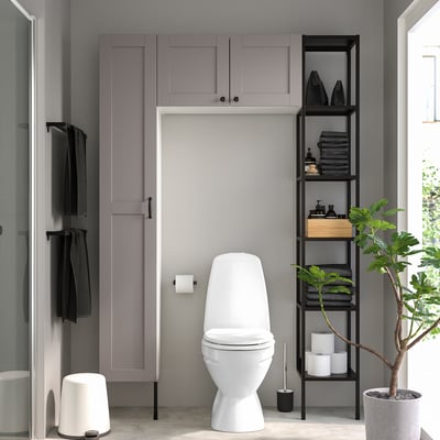ENHET Rangement, anthracite/caisson gris, 54x12 3/4x80 "