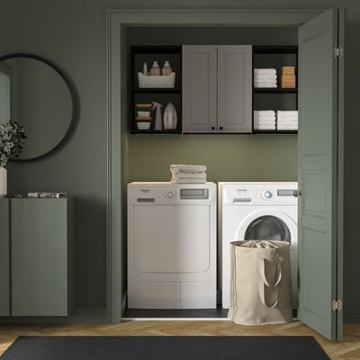 ENHET Rangement, anthracite/caisson gris, 60x12 3/4x30 "