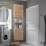 ENHET Rangement, blanc/eff chêne, 24x6 3/4x90 "