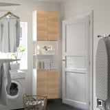 ENHET Rangement, blanc/eff chêne, 24x12 3/4x90 "