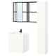 ENHET Salle de bains, anthracite/blanc, 24 "