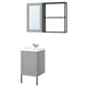 ENHET Salle de bains, anthracite/caisson gris, 18x18x24 "