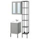 ENHET Salle de bains, anthracite/caisson gris, 18 "