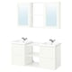 ENHET Salle de bains, blanc/caisson blanc, 18 "