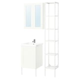 ENHET Salle de bains, blanc/caisson blanc, 18 "