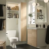 ENHET Salle de bains, blanc/eff chêne, 24 "