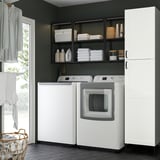 ENHET Salle de lessive, anthracite/caisson blanc, 78x24 3/4x84 1/2 "