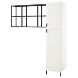ENHET Salle de lessive, anthracite/caisson blanc, 78x24 3/4x84 1/2 "