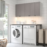 ENHET Salle de lessive, anthracite/caisson gris, 60 1/2x34x84 1/2 "