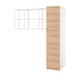 ENHET Salle de lessive, blanc/eff chêne, 78x24 3/4x84 1/2 "