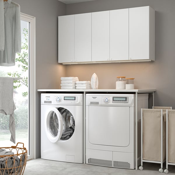 ENHET Salle de lessive, blanc, 60 1/2x34x84 1/2 "