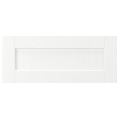 ENKÖPING Façade de tiroir, blanc effet bois, 24x10 "