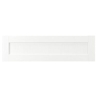 ENKÖPING Façade de tiroir, blanc effet bois, 36x10 "