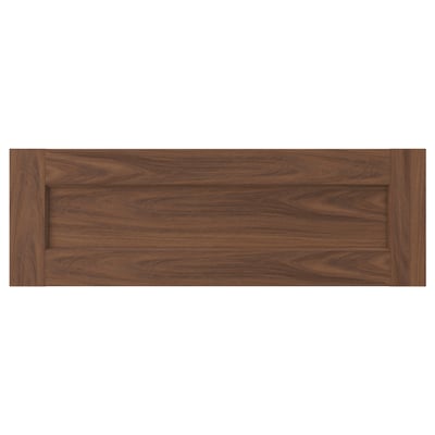 ENKÖPING Façade de tiroir, brun effet noyer, 30x10 "