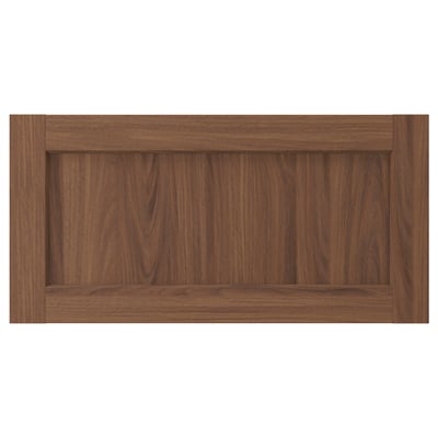 ENKÖPING Façade de tiroir, brun effet noyer, 30x15 "