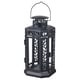 ENRUM Lanterne pour bougie-bloc, int/ext, noir, 11 "