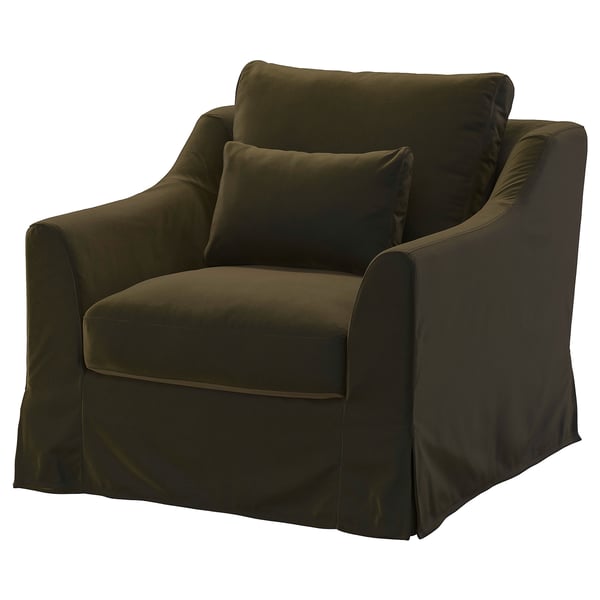 Farlov Fauteuil Djuparp Vert Olive Fonce Ikea