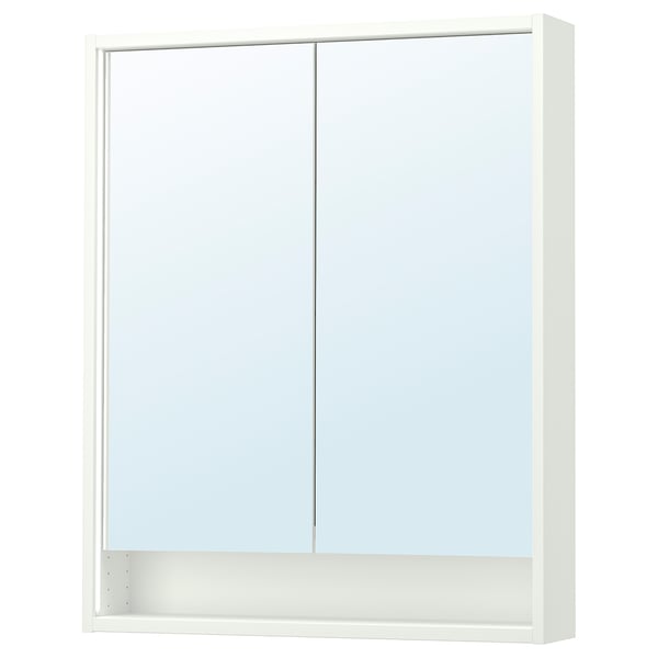 FAXÄLVEN Armoire pharmacie éclairage intégré, blanc, 30x6x37 "