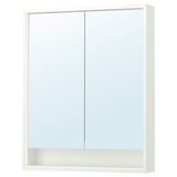FAXÄLVEN Armoire pharmacie éclairage intégré, blanc, 30x6x37 "