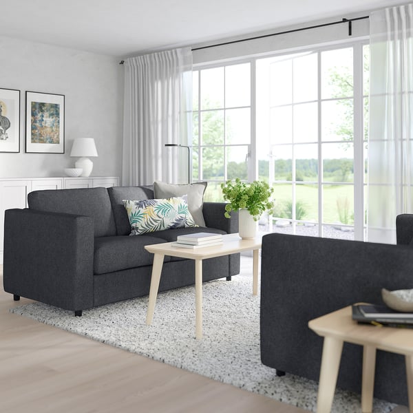 FINNALA Causeuse-lit, Tallmyra noir/gris