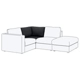 FINNALA Chauffeuse d'angle, Tallmyra noir/gris