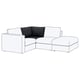 Option : FINNALA Chauffeuse d'angle, Tallmyra noir/gris