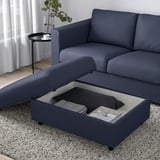 FINNALA Repose-pieds av rangement, Orrsta bleu-noir