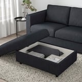 FINNALA Repose-pieds av rangement, Tallmyra noir/gris