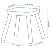 FLISAT Tabouret pour enfant, pin