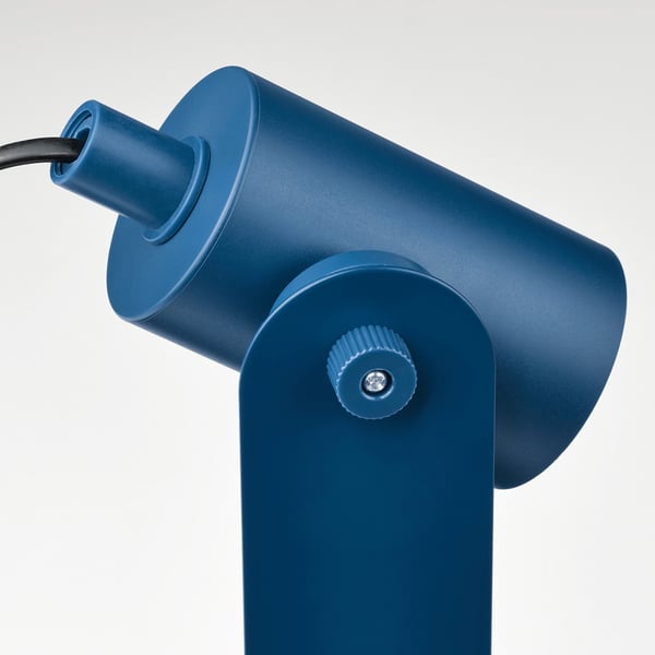 FLOTTILJ Lampe de bureau, bleu foncé