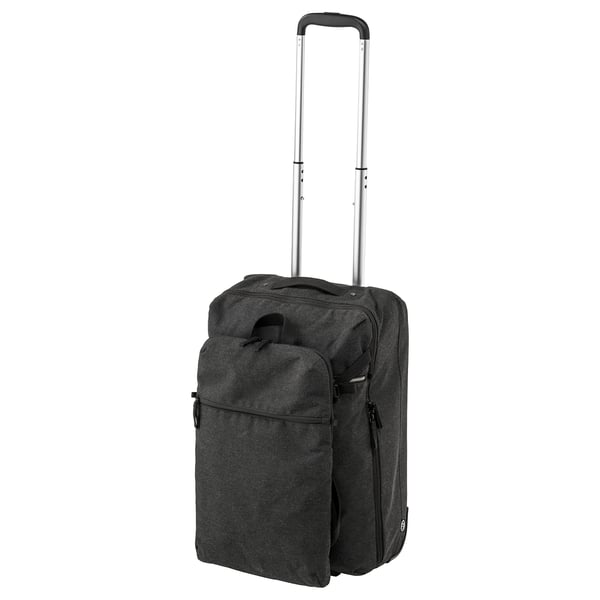 Förenkla Bagage Cabine à Roul Et Sac à Dos Gris Foncé