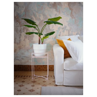 FÖRENLIG Cache-pot, intérieur/extérieur blanc, 9 ½ "