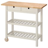 FÖRHÖJA Desserte, bouleau/blanc, 39 3/8x16 7/8 "