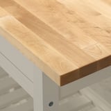 FÖRHÖJA Desserte, bouleau/blanc, 39 3/8x16 7/8 "