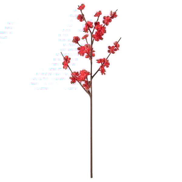 FÖSSTA Fleur artificielle, fleurs de prunier/rouge, 23 ½ "