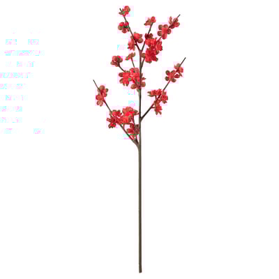 FÖSSTA Fleur artificielle, fleurs de prunier/rouge, 23 ½ "