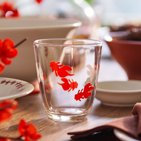 FÖSSTA Verre, poisson rouge, 10 oz