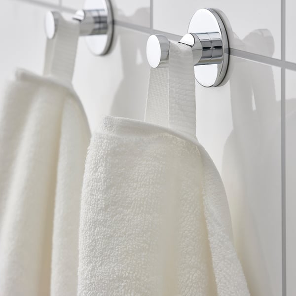FREDRIKSJÖN Serviette de bain, blanc, 28x55 "