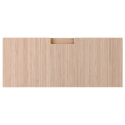 FRÖJERED Façade de tiroir, bambou clair, 24x10 "