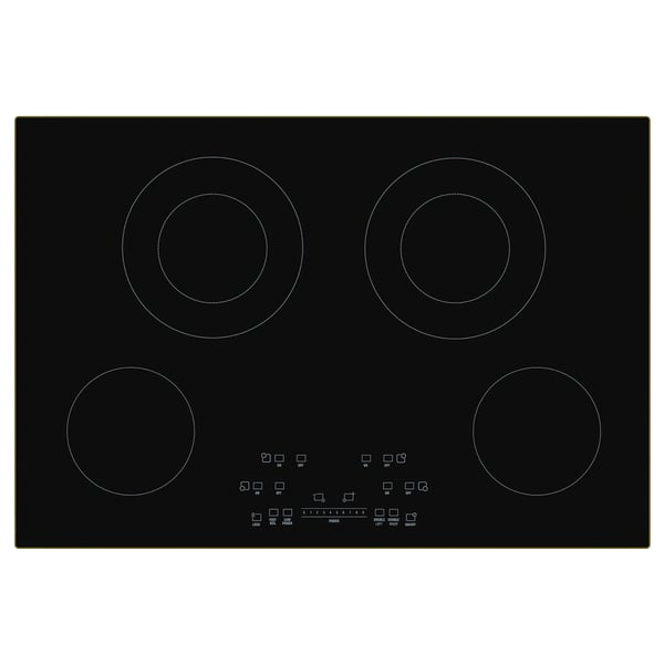 FROMMESTA Table de cuisson vitrocéramique, noir, 30 "