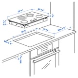FROMMESTA Table de cuisson vitrocéramique, noir, 30 "