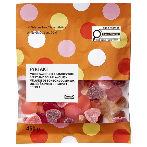 FYRTAKT Assortiment de bonbons gélifiés, 16 oz