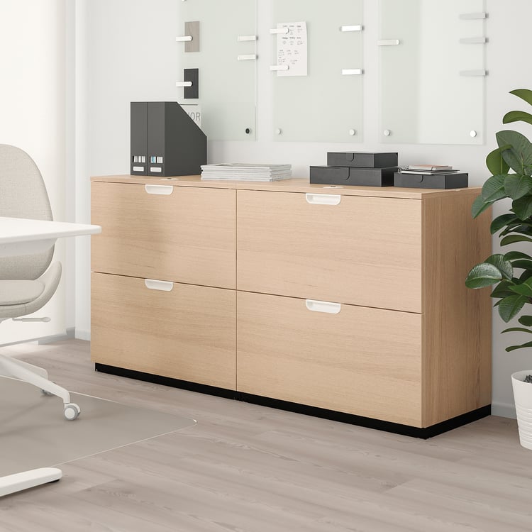 GALANT agencement rangements pr dossiers, chêne blanchi, 160x80 cm (63x311/2") IKEA CA